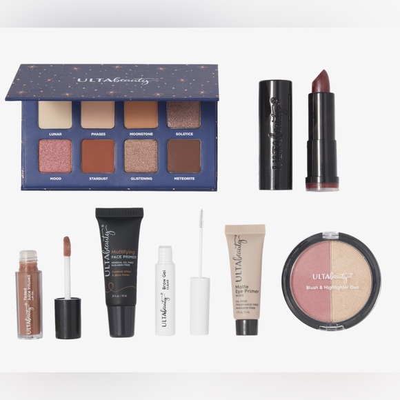 Ulta Beauty GIFT BAG Makeup Palette Primer Brows Highlighter Blush Lip Stick +++ - Picture 3 of 4